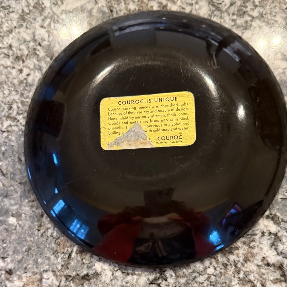 Black and Gold Owl Decorative Plate - Picture 2 of 3
